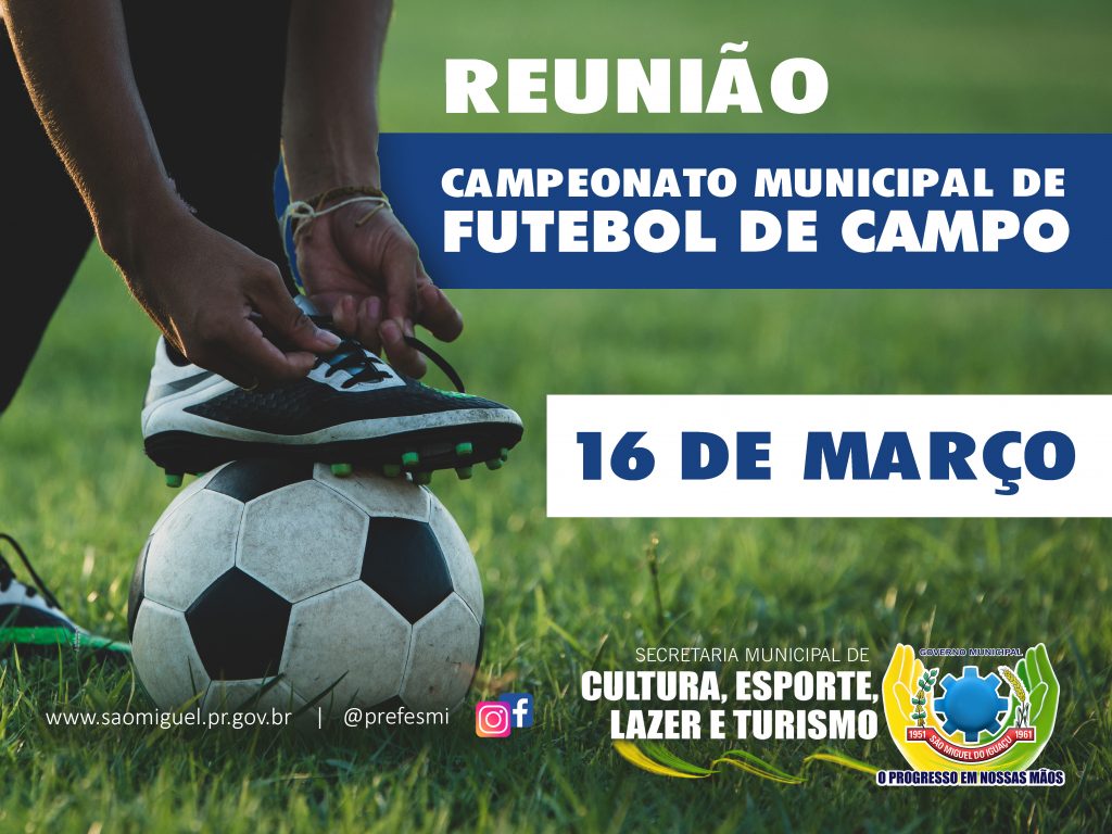 Definidas novas datas para as finais do Municipal de Futebol Sete e o  Torneio de Futevôlei de Areia - Município de São Miguel do Iguaçu - PR